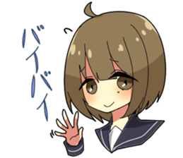 Crybaby schoolgirl sticker #3536315