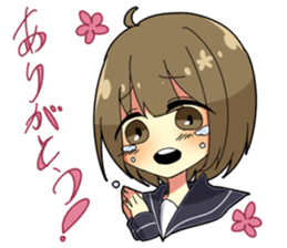 Crybaby schoolgirl sticker #3536316