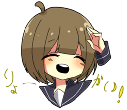 Crybaby schoolgirl sticker #3536318