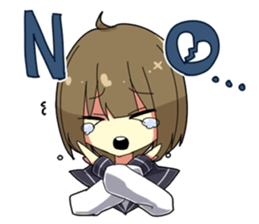 Crybaby schoolgirl sticker #3536320