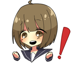 Crybaby schoolgirl sticker #3536322