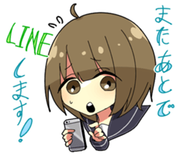 Crybaby schoolgirl sticker #3536329