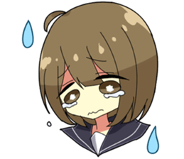 Crybaby schoolgirl sticker #3536330