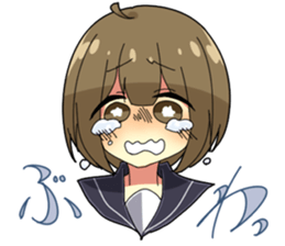 Crybaby schoolgirl sticker #3536333