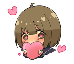 Crybaby schoolgirl sticker #3536338