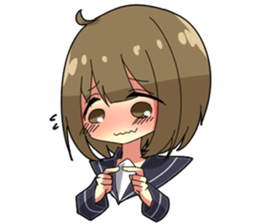 Crybaby schoolgirl sticker #3536340