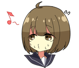 Crybaby schoolgirl sticker #3536346