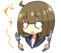 Crybaby schoolgirl sticker #3536347