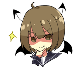 Crybaby schoolgirl sticker #3536349