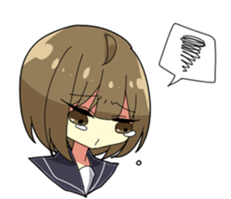 Crybaby schoolgirl sticker #3536350