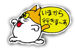 DARUMA cat Pisuke sticker #3536635