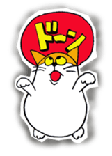 DARUMA cat Pisuke sticker #3536641