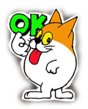 DARUMA cat Pisuke sticker #3536644