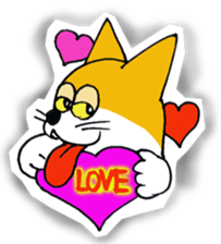 DARUMA cat Pisuke sticker #3536646