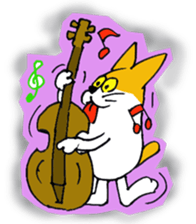 DARUMA cat Pisuke sticker #3536663