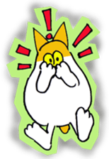 DARUMA cat Pisuke sticker #3536664