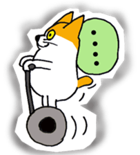DARUMA cat Pisuke sticker #3536670