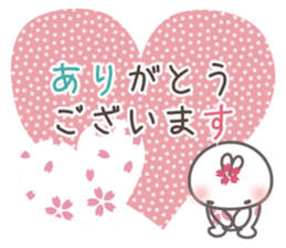 Sakura the rabbit washi pattern sticker #3536719