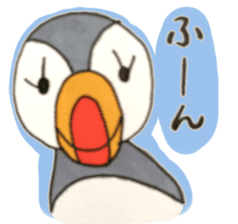 The Puffin and Alces alces sticker #3536876