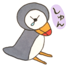 The Puffin and Alces alces sticker #3536883