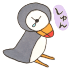 The Puffin and Alces alces sticker #3536883