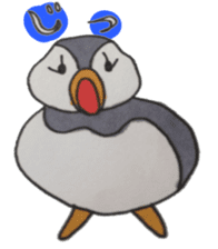 The Puffin and Alces alces sticker #3536910