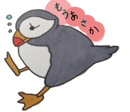 The Puffin and Alces alces sticker #3536911