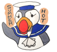 The Puffin and Alces alces sticker #3536913