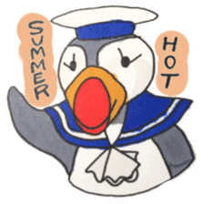 The Puffin and Alces alces sticker #3536913