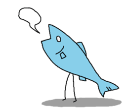 birds and fish sticker #3536998