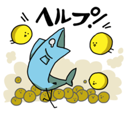 birds and fish sticker #3537002