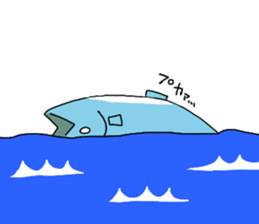 birds and fish sticker #3537018