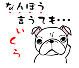 Having the Flat Wrinkled Face of Dogs sticker #3537713