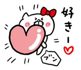 LOVE LOVE Heart Cat sticker #3538398