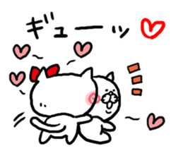 LOVE LOVE Heart Cat sticker #3538400