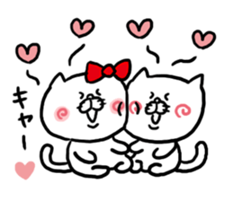 LOVE LOVE Heart Cat sticker #3538401