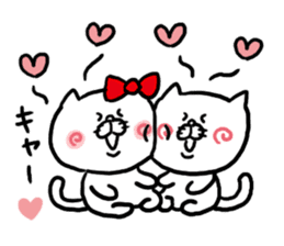 LOVE LOVE Heart Cat sticker #3538401
