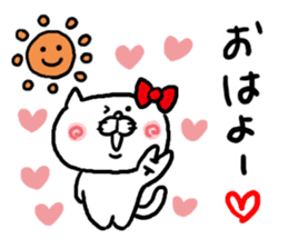 LOVE LOVE Heart Cat sticker #3538402