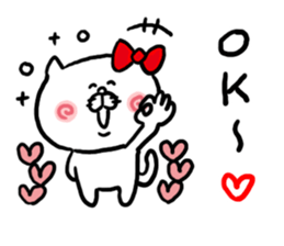 LOVE LOVE Heart Cat sticker #3538406