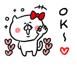 LOVE LOVE Heart Cat sticker #3538406