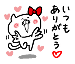 LOVE LOVE Heart Cat sticker #3538413