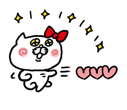 LOVE LOVE Heart Cat sticker #3538430