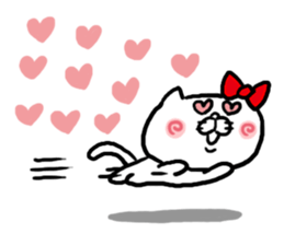 LOVE LOVE Heart Cat sticker #3538431