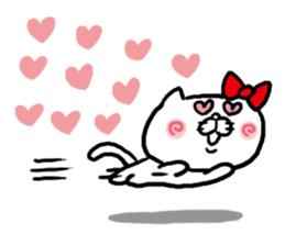 LOVE LOVE Heart Cat sticker #3538431