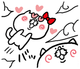 LOVE LOVE Heart Cat sticker #3538432