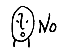 Rather long face sticker #3539257