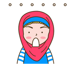 Hijab Girl sticker #3539383