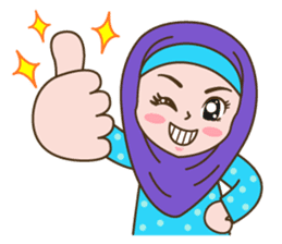 Hijab Girl sticker #3539390