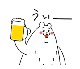 polar bear monster sticker #3539566