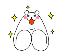polar bear monster sticker #3539579